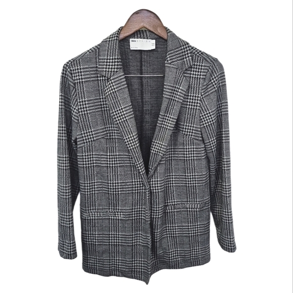 ASOS jacket houndstooth black and white size 4 - Picture 1 of 11